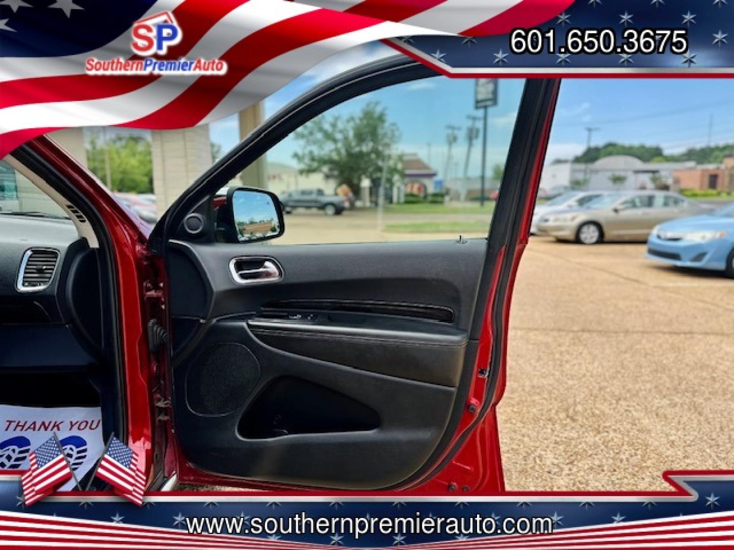 2011 RED DODGE DURANGO BOULEVARD (C (1D4RE5GG2BC) , located at 922 W. Beacon St., Philadelphia, MS, 39350, (601) 650-3675, 32.770447, -89.127151 - Photo#11